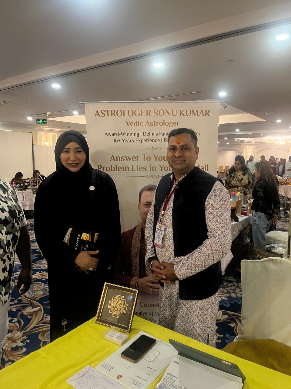 Astro Sonu Kumar at an international astrology exhibition