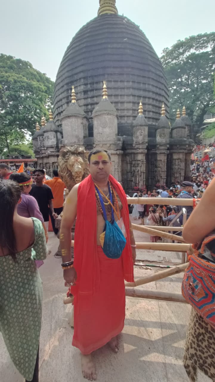 Astro Sonu Kumar at Kamakhya Temple, Guwahati